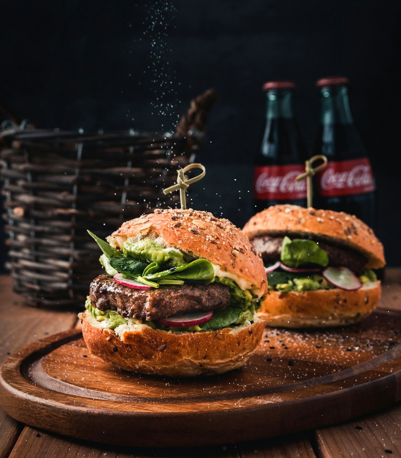 Burgers and soda from Tasty Foods